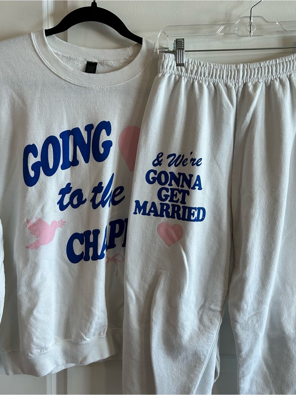 Friday + Saturday “Going to the Chapel” sweatset